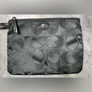 Coach small zipper monogrammed bag